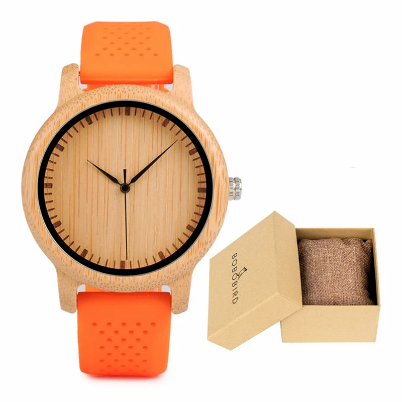 Wooden Watches for Men & Women Leather Strap Quartz Watches Support OEM Customized Dropshipping