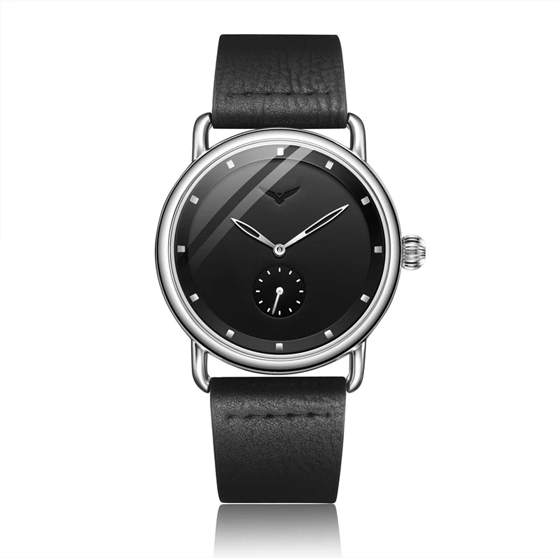 Casual Watch Men Brand  Quartz Wristwatch Simple Waterpoor Leather Man Watch Luxury Watches