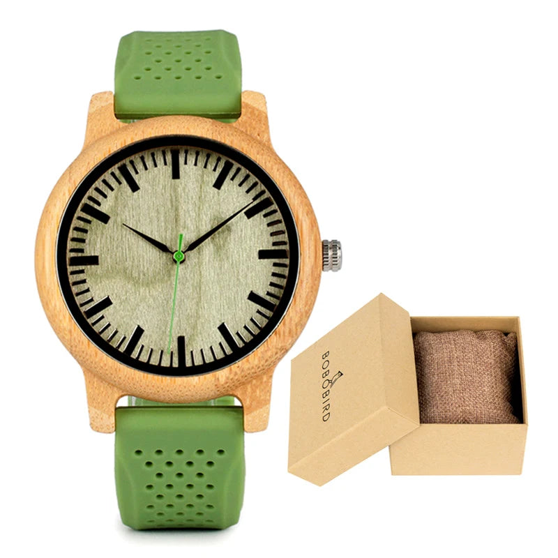 Wooden Watches for Men & Women Leather Strap Quartz Watches Support OEM Customized Dropshipping