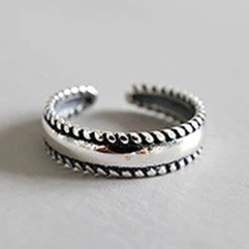 F.I.N.S 925 Sterling Silver Woman Fashion Rings Small Size Knuckle Ring Multi Styles Adjustable Rings Toe Beach Foot Jewelry